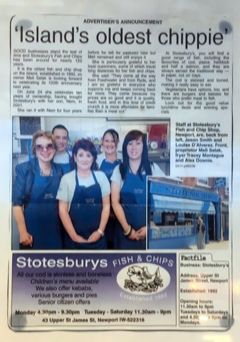 Celebrating the Island&amp;#39;s oldest chippy
