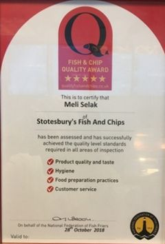 Fish &amp; Chip Quality Award 2018